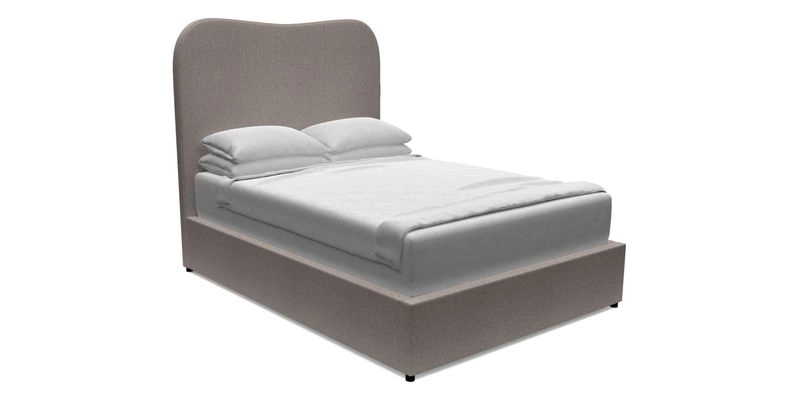 Highgate King Bed in Linwood Tango Velvet Ochre