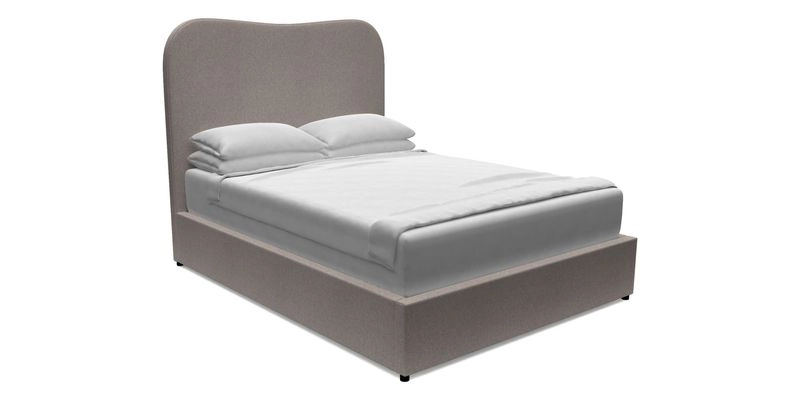 Highgate King Bed in Linwood Tango Velvet Ochre