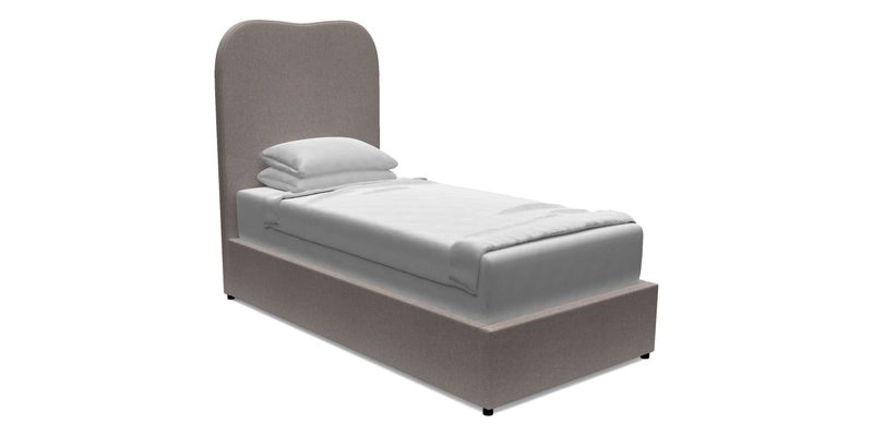 Highgate King Bed in Linwood Tango Velvet Ochre