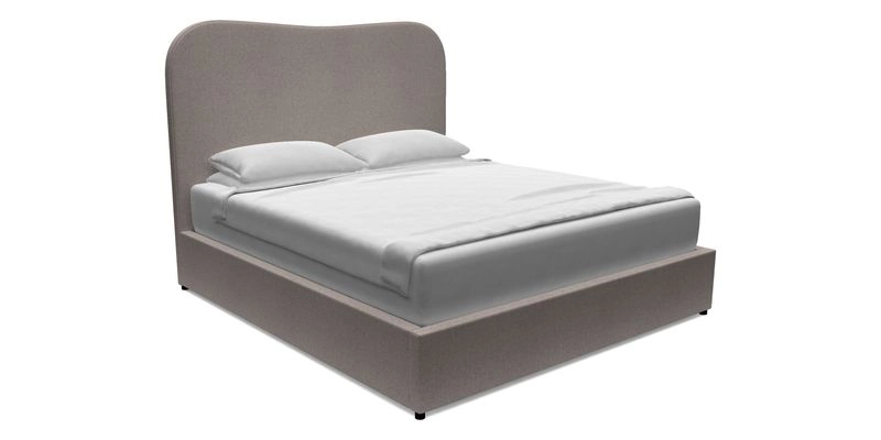 Highgate King Bed in Linwood Tango Velvet Ochre