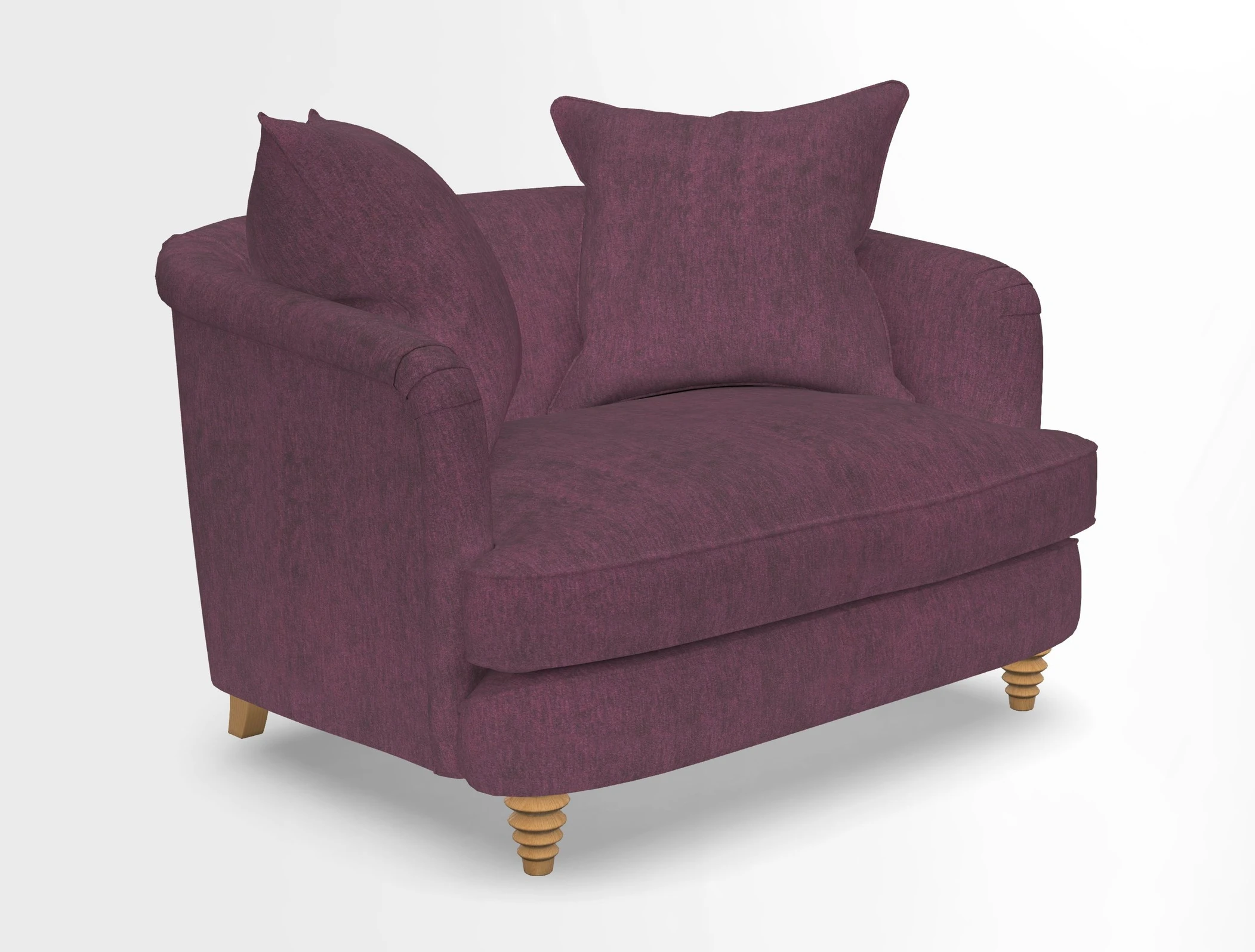 Helmsley Snuggler in V&A Threads of India Opulent Velvets Forest Creatures Hunter piping in Swiss Velvet Olive and scatter in Stockport Stripe Flame