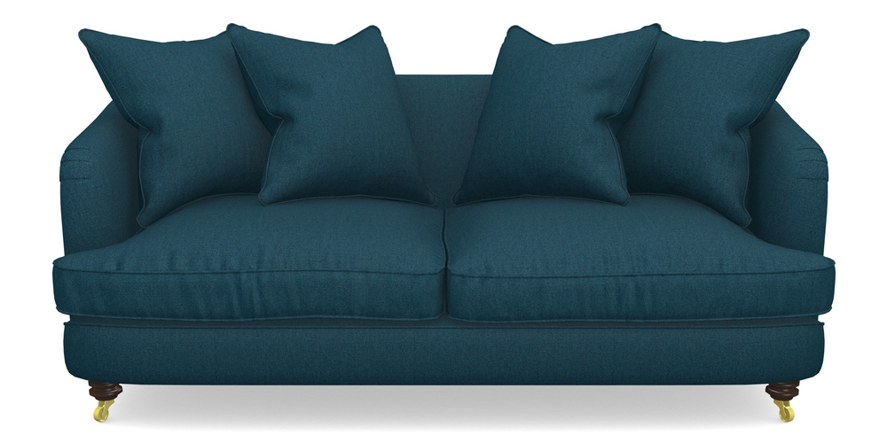 Product photograph of Helmsley 3-seater In Plain Linen Cotton - Ink Pot from Sofas and Stuff Limited