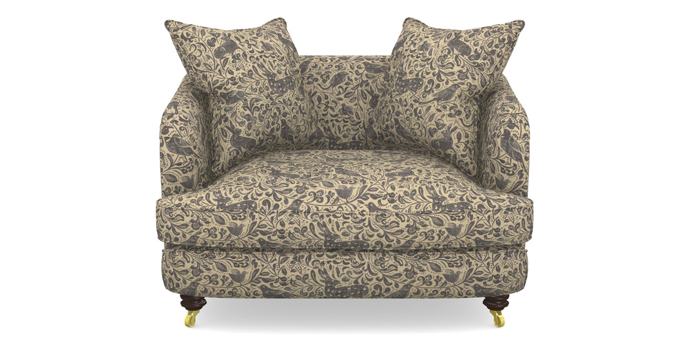 Product photograph of Helmsley Snuggler In V A Drawn From Nature - Bird And Rabbit - Navy from Sofas and Stuff Limited