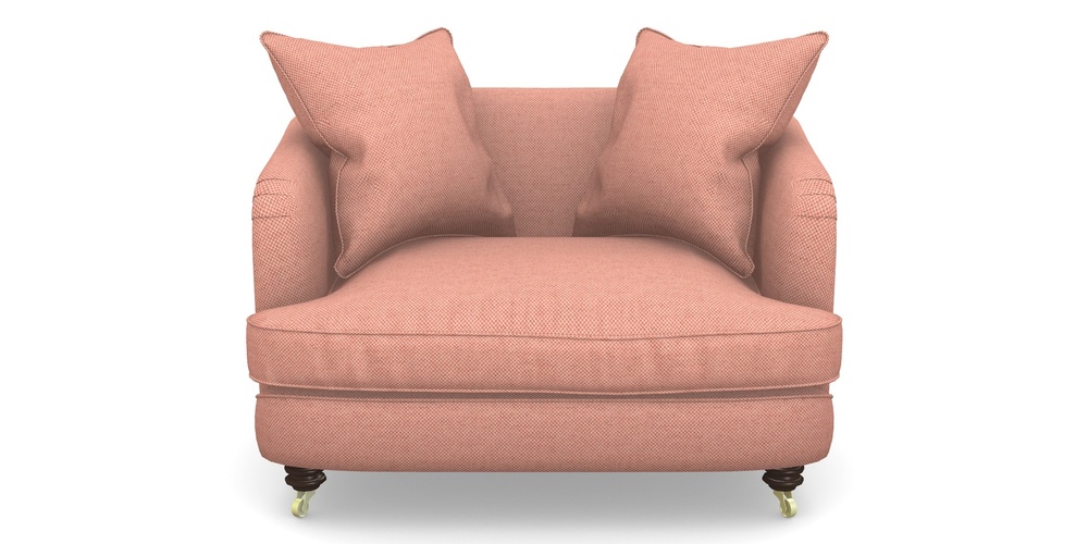 Product photograph of Helmsley Snuggler In Basket Weave - Peony from Sofas and Stuff Limited