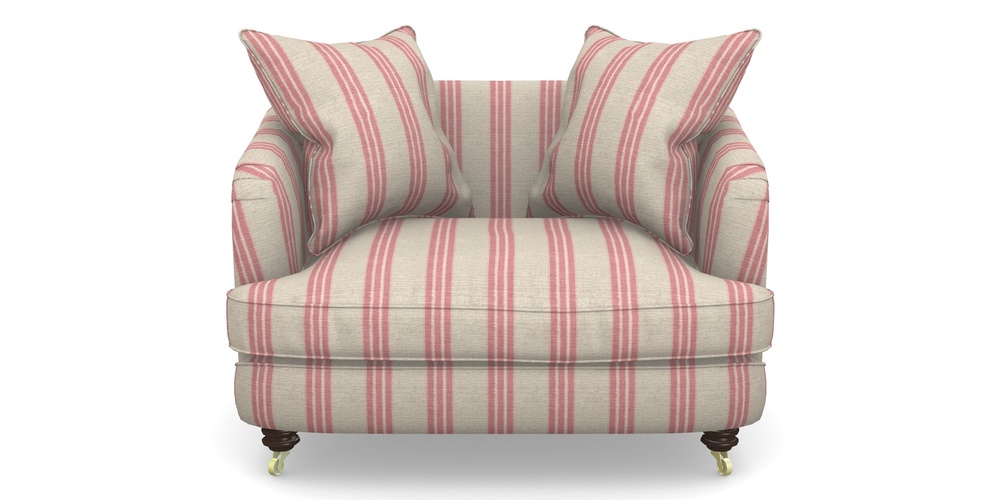 Product photograph of Helmsley Snuggler In Cloth 18 Stripes - Bengal - Cranberry from Sofas and Stuff Limited