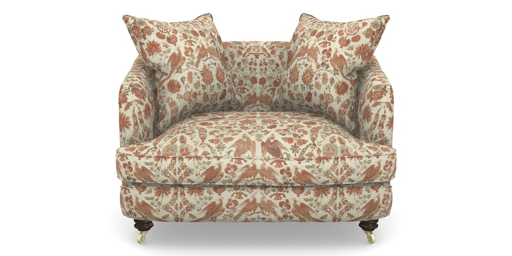 Product photograph of Helmsley Snuggler In V A Brompton Collection - Coromandel - Terracotta from Sofas and Stuff Limited