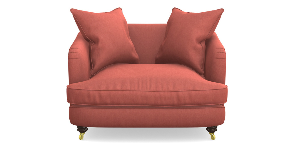 Product photograph of Helmsley Snuggler In Clever Tough And Eco Velvet - Damson from Sofas and Stuff Limited