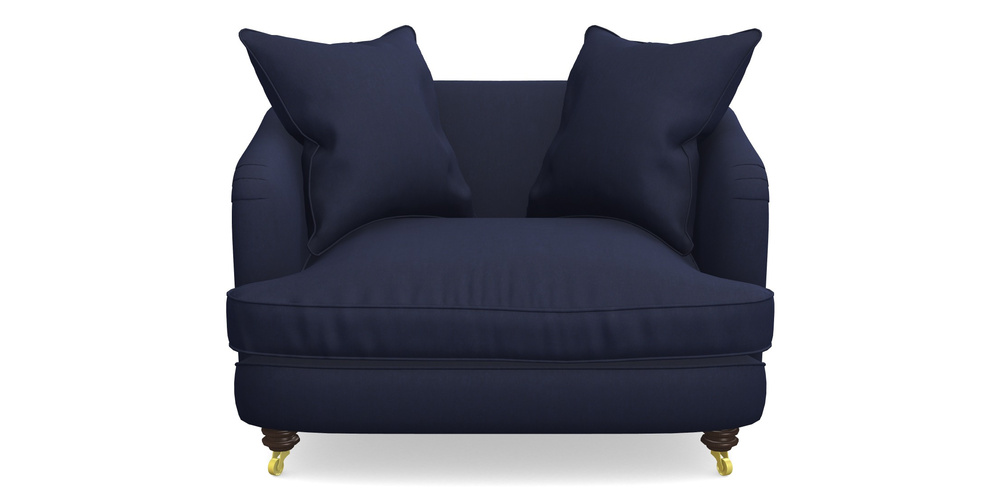 Product photograph of Helmsley Snuggler In Clever Tough And Eco Velvet - Indigo from Sofas and Stuff Limited