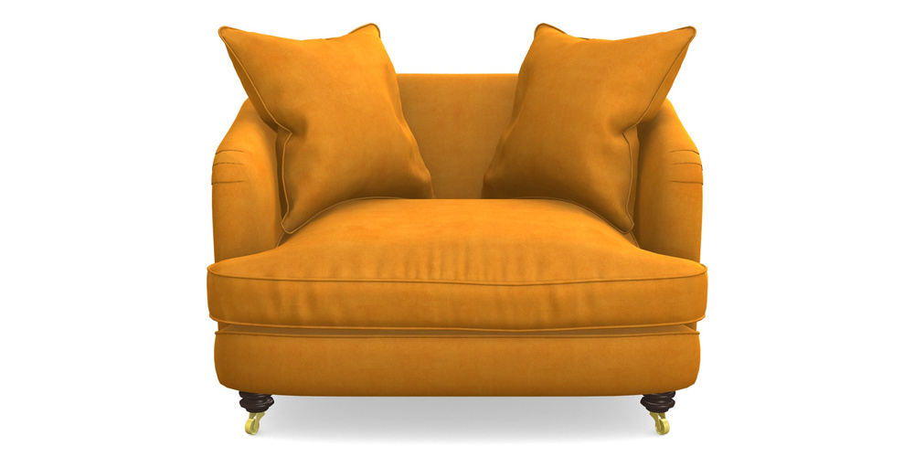 Product photograph of Helmsley Snuggler In Clever Tough And Eco Velvet - Spice from Sofas and Stuff Limited