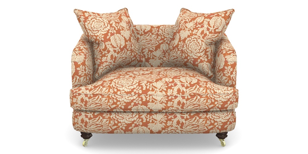 Product photograph of Helmsley Snuggler In V A Brompton Collection - Flowering Kale - Terracotta from Sofas and Stuff Limited