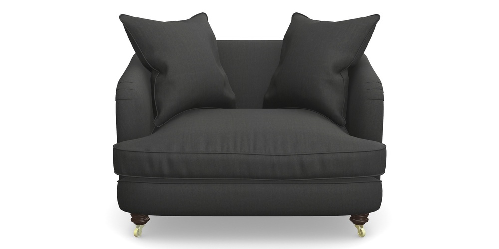 Product photograph of Helmsley Snuggler In House Velvet - Charcoal from Sofas and Stuff Limited