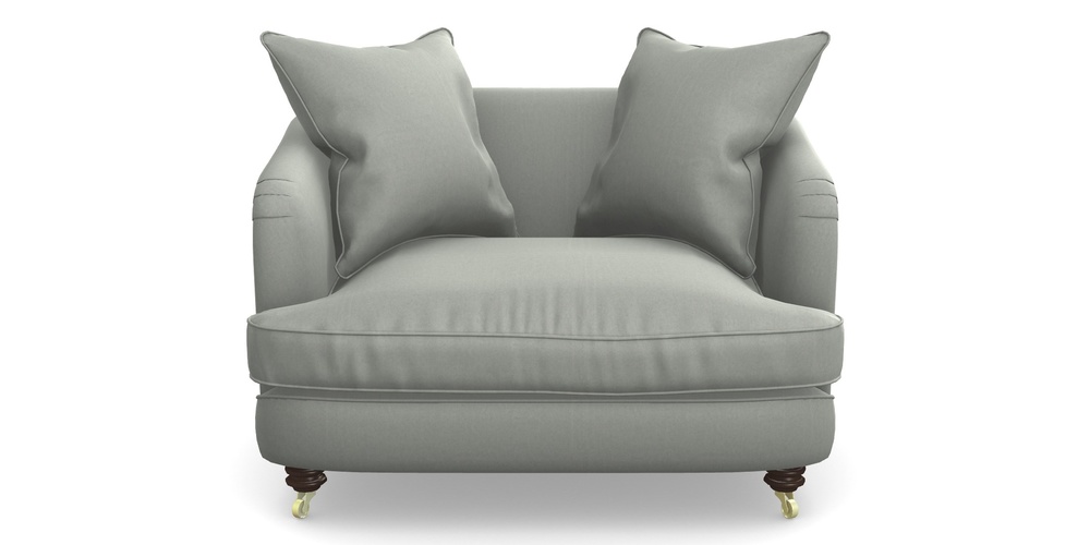 Product photograph of Helmsley Snuggler In House Velvet - Elephant from Sofas and Stuff Limited