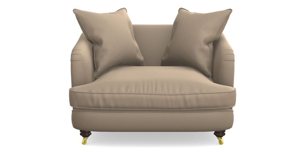 Product photograph of Helmsley Snuggler In House Velvet - Linen from Sofas and Stuff Limited