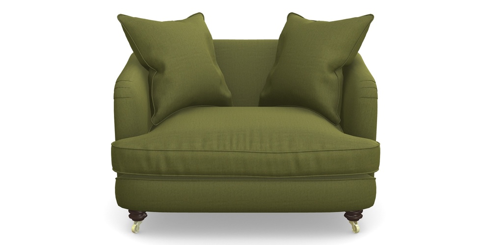 Product photograph of Helmsley Snuggler In House Velvet - Olive from Sofas and Stuff Limited