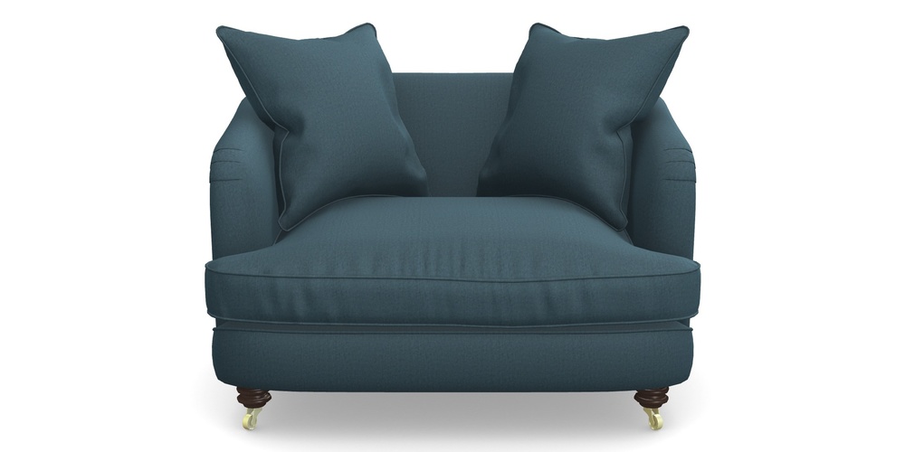 Product photograph of Helmsley Snuggler In House Velvet - Petrol from Sofas and Stuff Limited