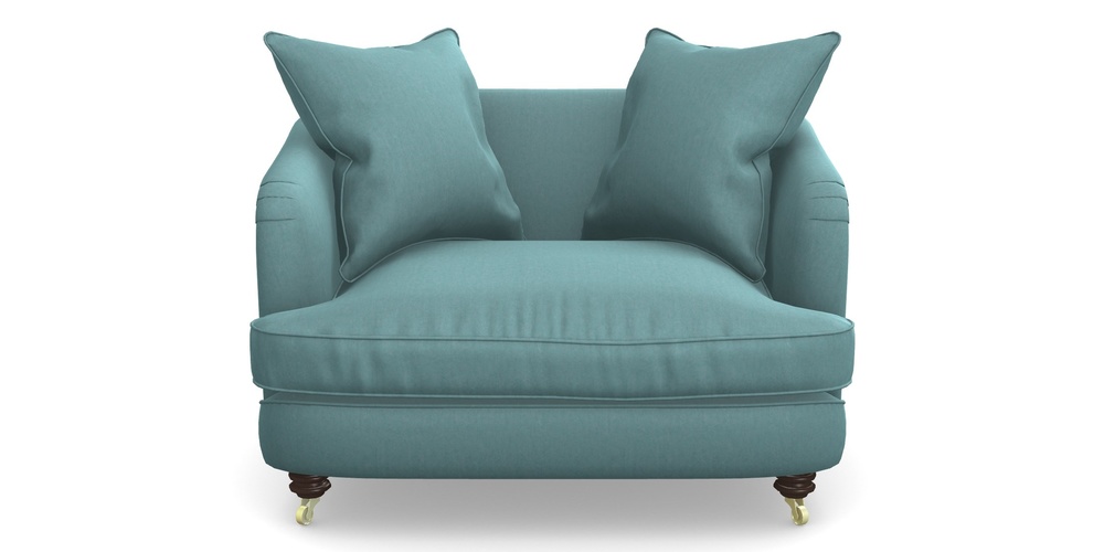 Product photograph of Helmsley Snuggler In House Velvet - Wedgewood from Sofas and Stuff Limited