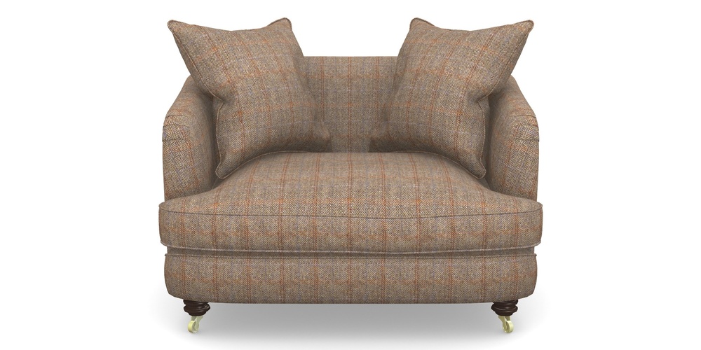 Product photograph of Helmsley Snuggler In Harris Tweed House - Harris Tweed House Bracken Herringbone from Sofas and Stuff Limited