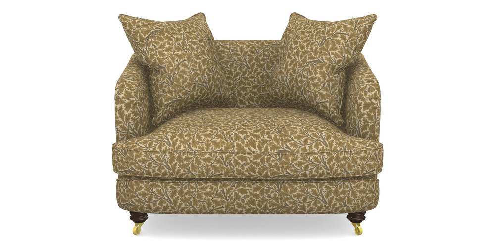 Product photograph of Helmsley Snuggler In V A Drawn From Nature Collection - Oak Tree - Gold from Sofas and Stuff Limited