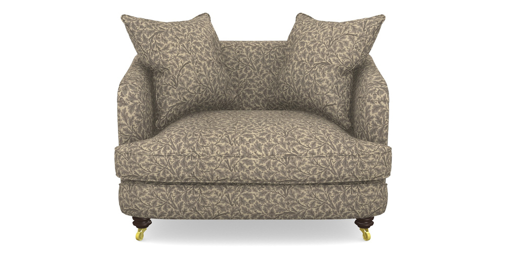 Product photograph of Helmsley Snuggler In V A Drawn From Nature Collection - Oak Tree - Grey from Sofas and Stuff Limited