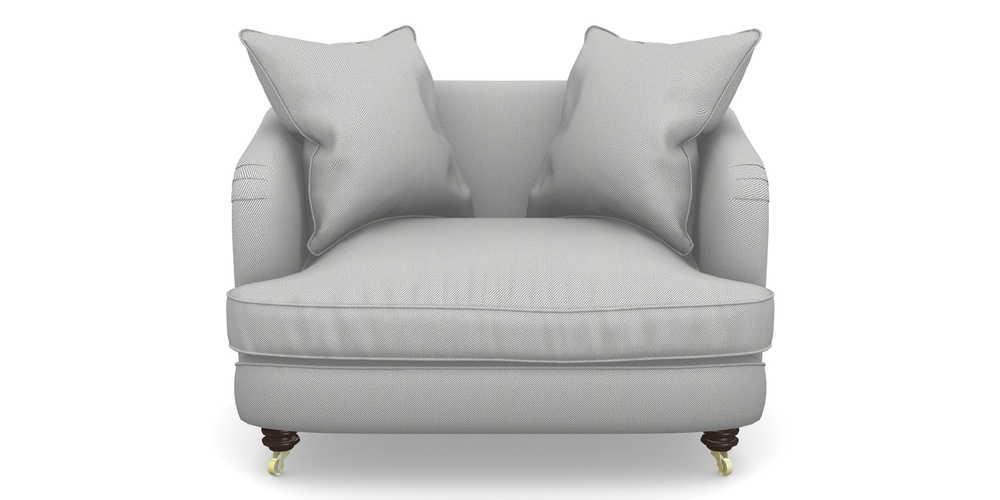 Product photograph of Helmsley Snuggler In Two Tone Plain - Grey from Sofas and Stuff Limited