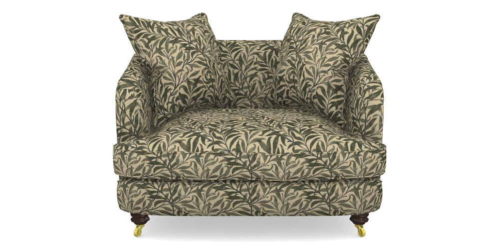 Product photograph of Helmsley Snuggler In V A Drawn From Nature - Willow Bough Large - Dark Green from Sofas and Stuff Limited