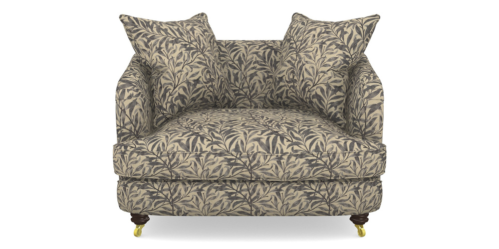 Product photograph of Helmsley Snuggler In V A Drawn From Nature - Willow Bough Large - Navy from Sofas and Stuff Limited