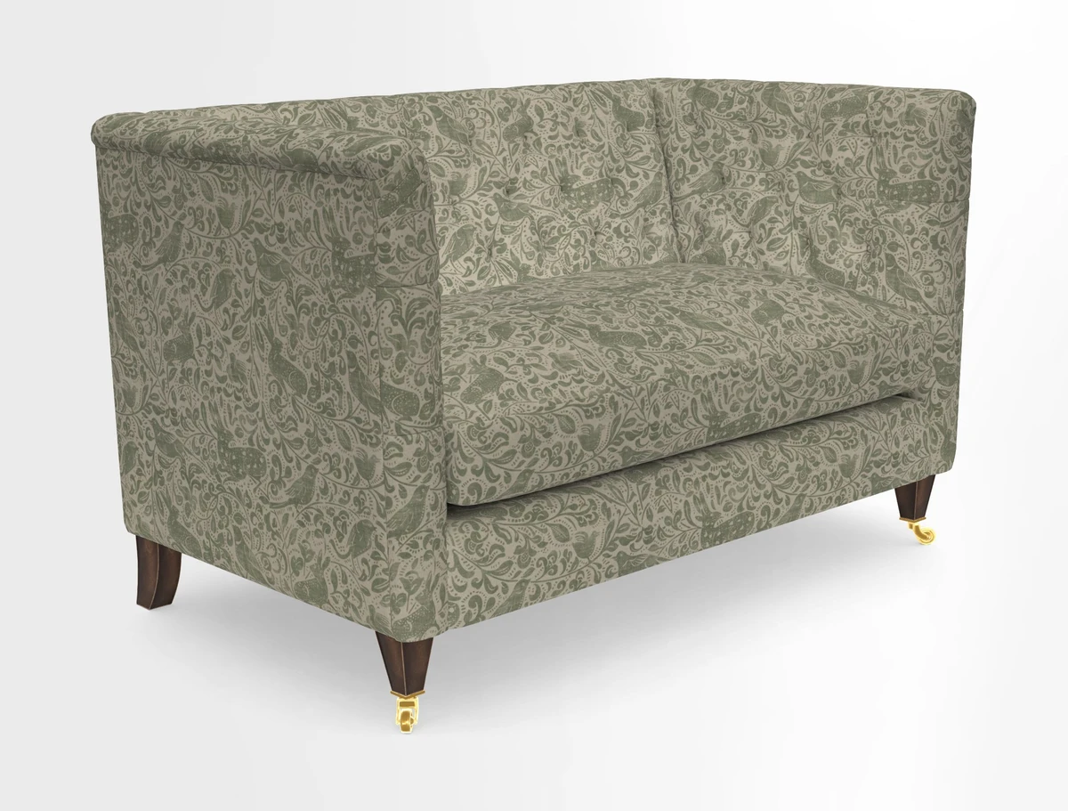 Holt 2 Seater Sofa in Cloth 22 Grand Teton Jade Seat in Cloth 22 Cedar Breaks Jade