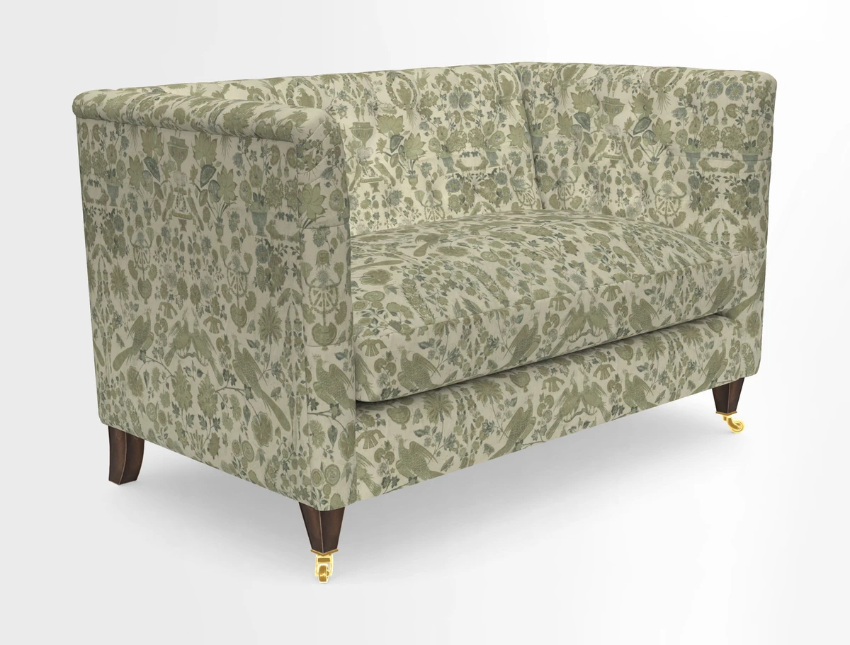 Holt 2 Seater Sofa in Cloth 22 Grand Teton Jade Seat in Cloth 22 Cedar Breaks Jade