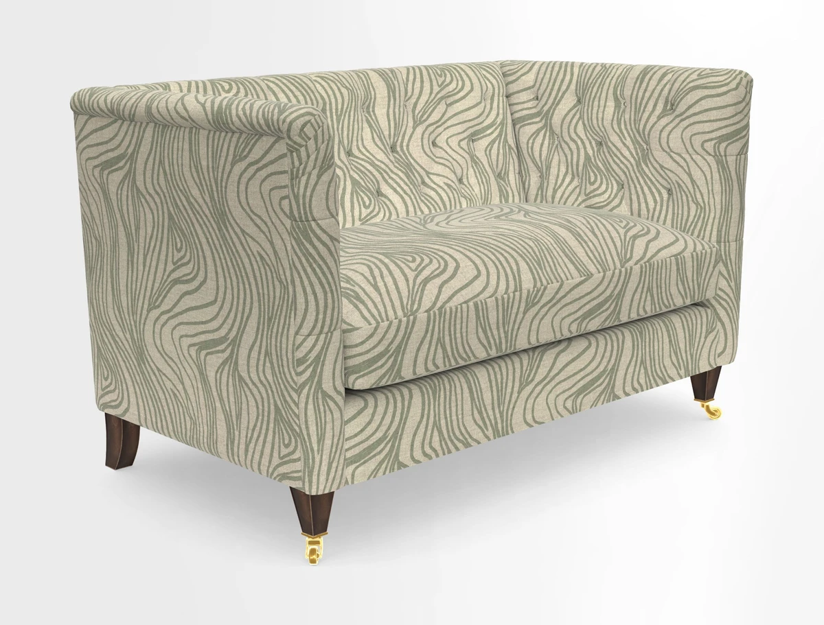 Holt 2 Seater Sofa in Cloth 22 Grand Teton Jade Seat in Cloth 22 Cedar Breaks Jade