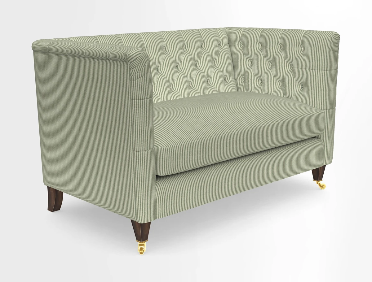 Holt 2 Seater Sofa in Cloth 22 Grand Teton Jade Seat in Cloth 22 Cedar Breaks Jade