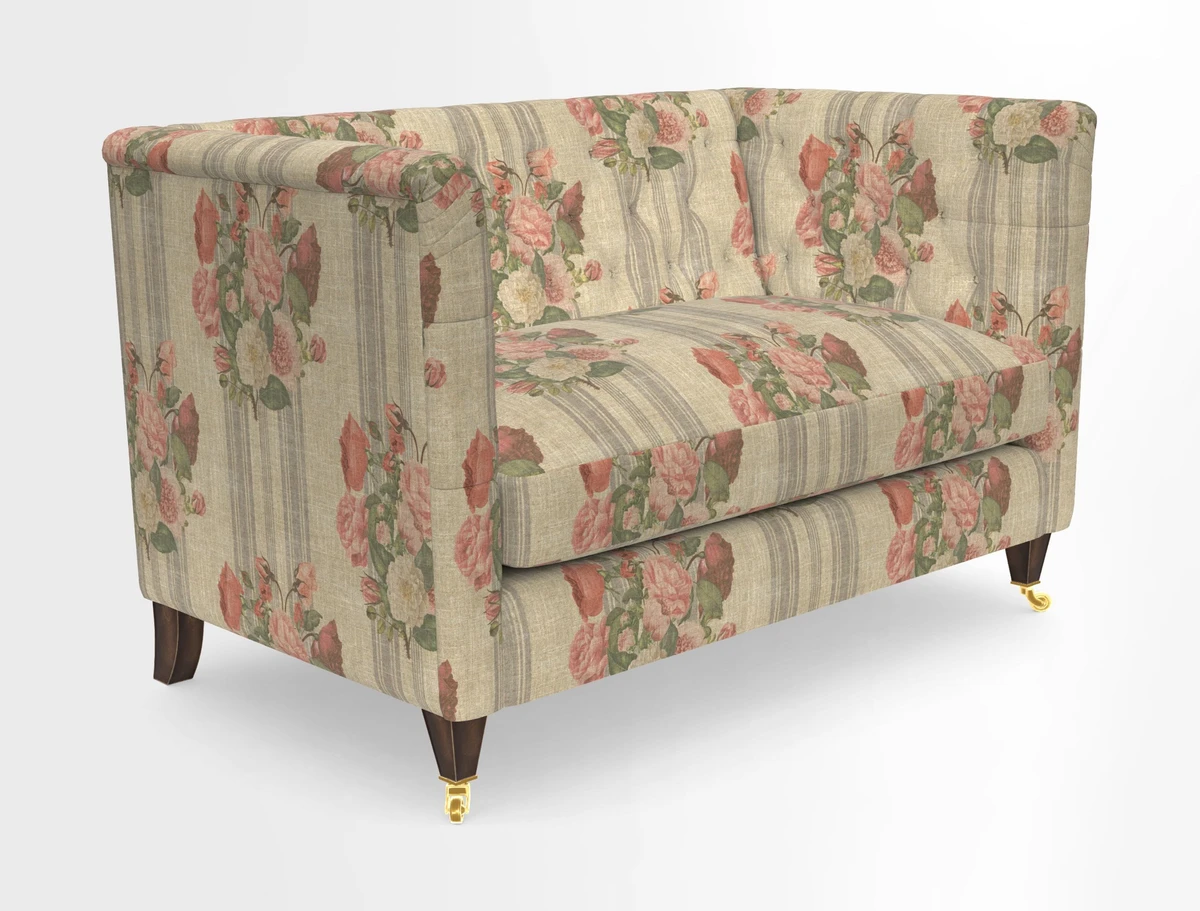 Holt 2 Seater Sofa in Cloth 22 Grand Teton Jade Seat in Cloth 22 Cedar Breaks Jade