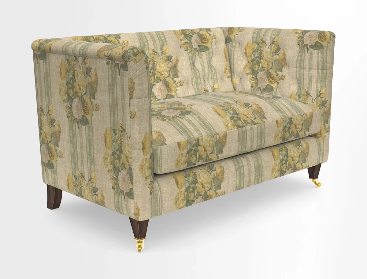 Holt 2 Seater Sofa in Cloth 22 Grand Teton Jade Seat in Cloth 22 Cedar Breaks Jade