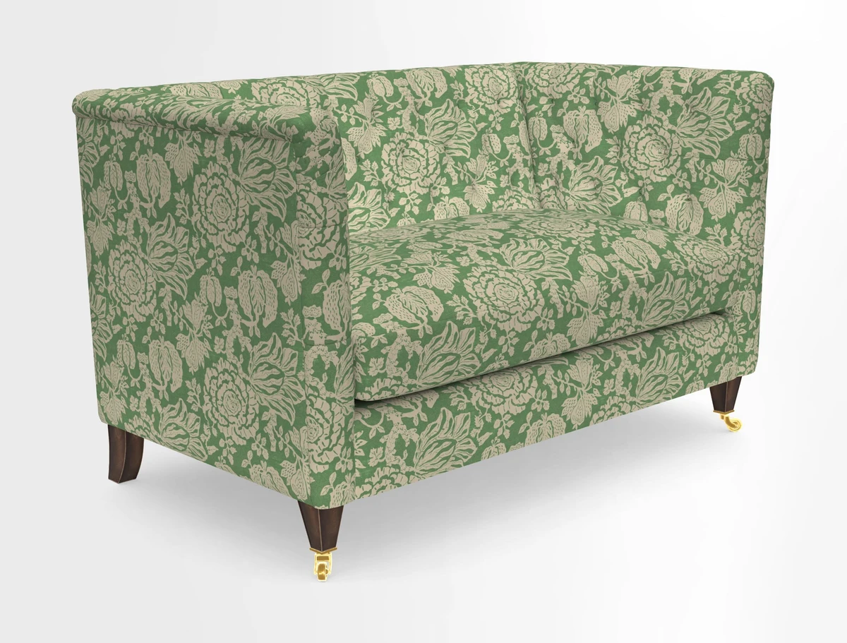 Holt 2 Seater Sofa in Cloth 22 Grand Teton Jade Seat in Cloth 22 Cedar Breaks Jade