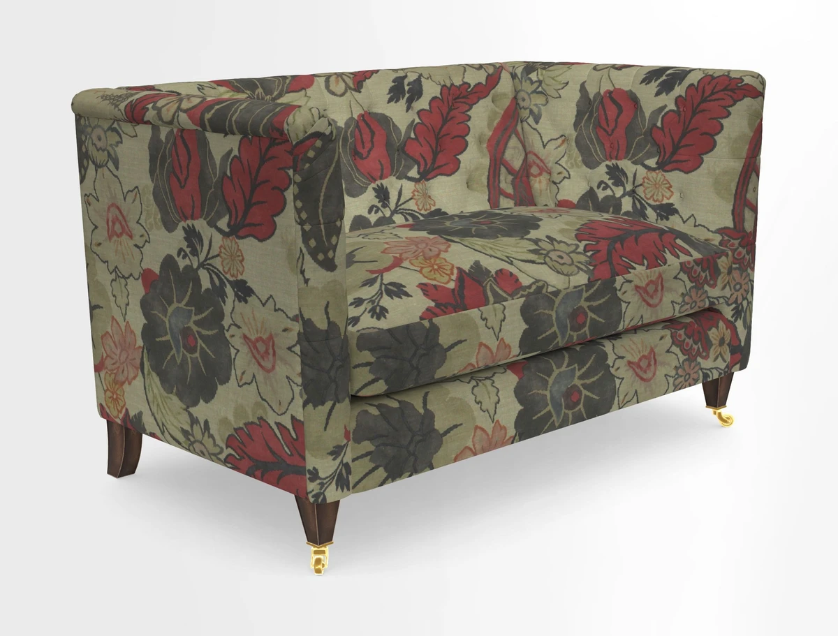 Holt 2 Seater Sofa in Cloth 22 Grand Teton Jade Seat in Cloth 22 Cedar Breaks Jade