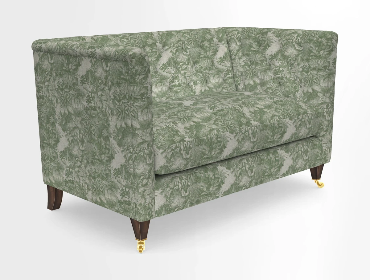 Holt 2 Seater Sofa in Cloth 22 Grand Teton Jade Seat in Cloth 22 Cedar Breaks Jade
