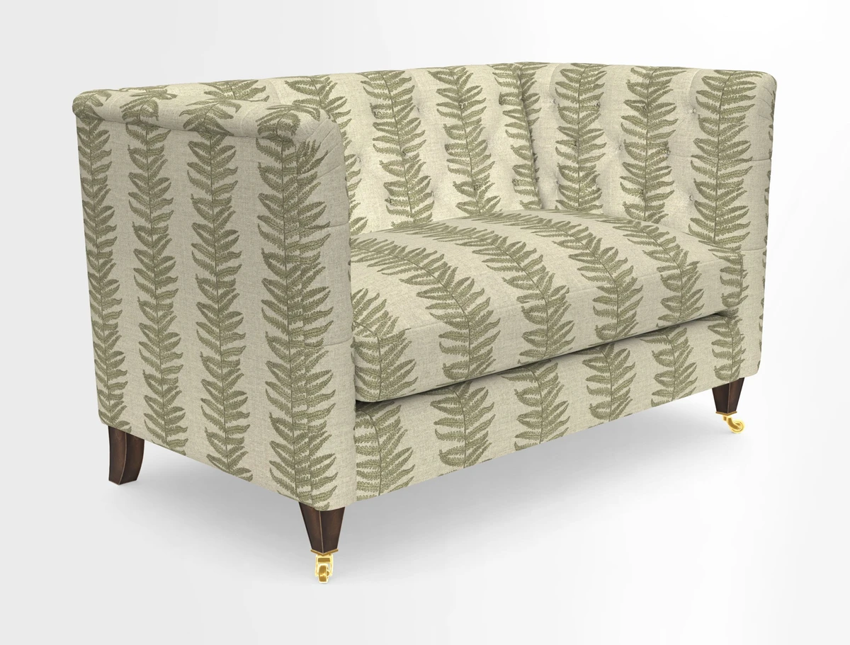 Holt 2 Seater Sofa in Cloth 22 Grand Teton Jade Seat in Cloth 22 Cedar Breaks Jade