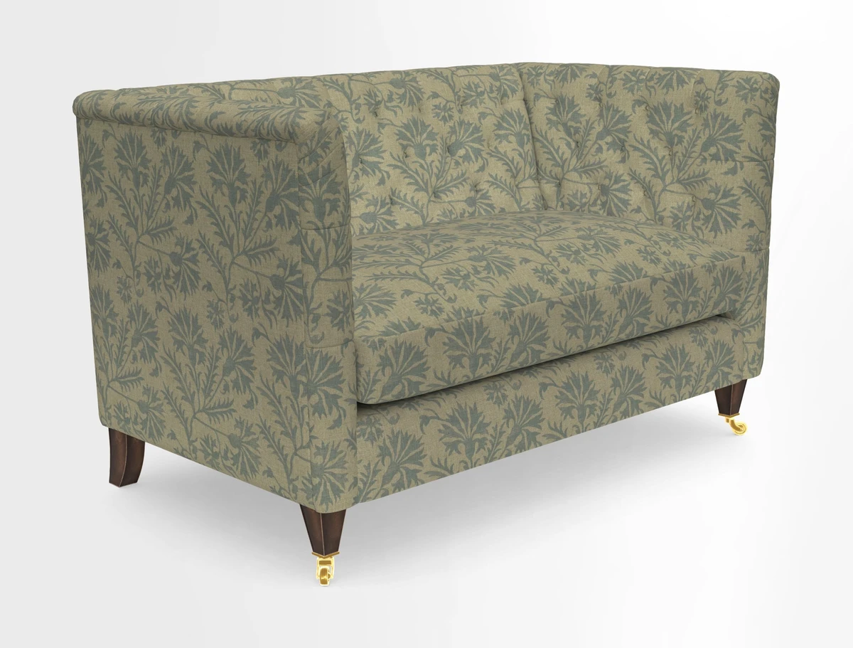 Holt 2 Seater Sofa in Cloth 22 Grand Teton Jade Seat in Cloth 22 Cedar Breaks Jade