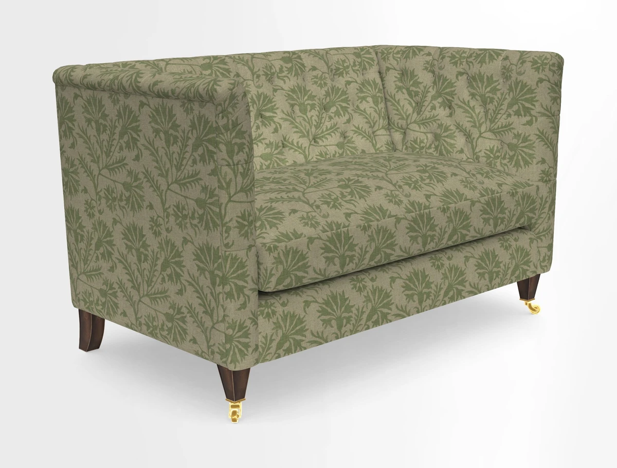 Holt 2 Seater Sofa in Cloth 22 Grand Teton Jade Seat in Cloth 22 Cedar Breaks Jade