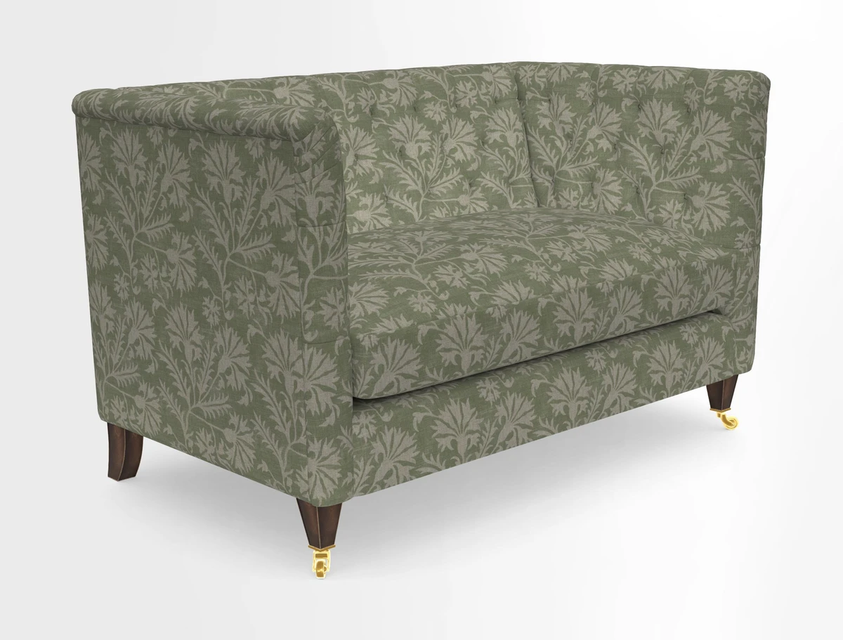 Holt 2 Seater Sofa in Cloth 22 Grand Teton Jade Seat in Cloth 22 Cedar Breaks Jade