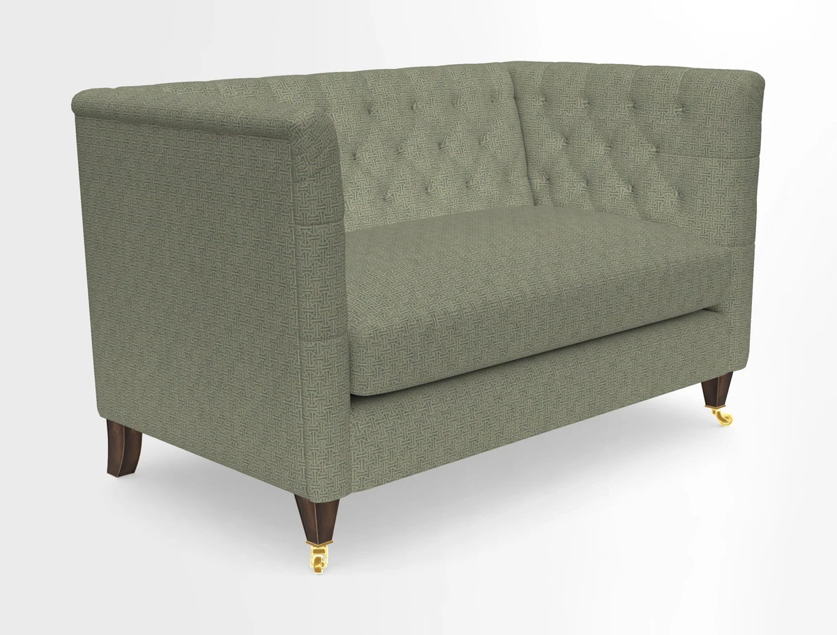 Holt 2 Seater Sofa in Cloth 22 Grand Teton Jade Seat in Cloth 22 Cedar Breaks Jade
