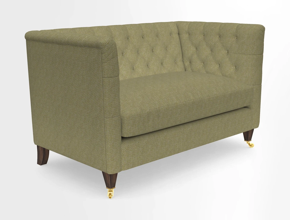 Holt 2 Seater Sofa in Cloth 22 Grand Teton Jade Seat in Cloth 22 Cedar Breaks Jade