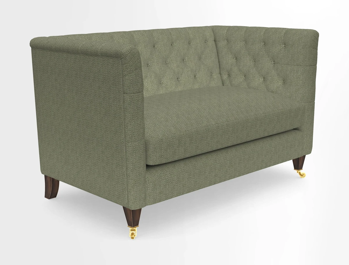 Holt 2 Seater Sofa in Cloth 22 Grand Teton Jade Seat in Cloth 22 Cedar Breaks Jade