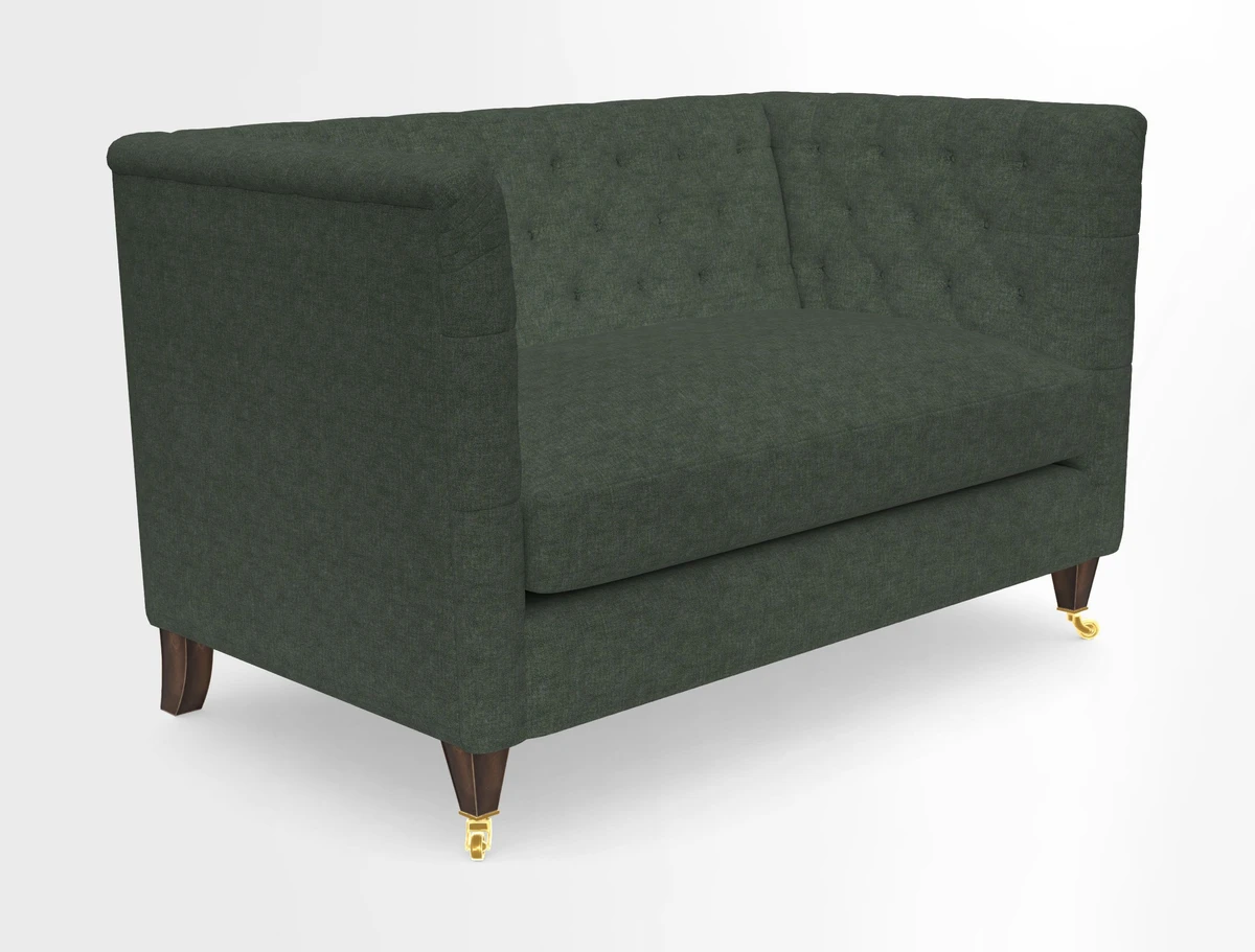 Holt 2 Seater Sofa in Cloth 22 Grand Teton Jade Seat in Cloth 22 Cedar Breaks Jade