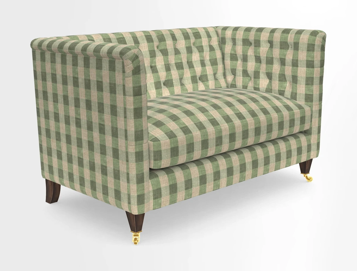 Holt 2 Seater Sofa in Cloth 22 Grand Teton Jade Seat in Cloth 22 Cedar Breaks Jade