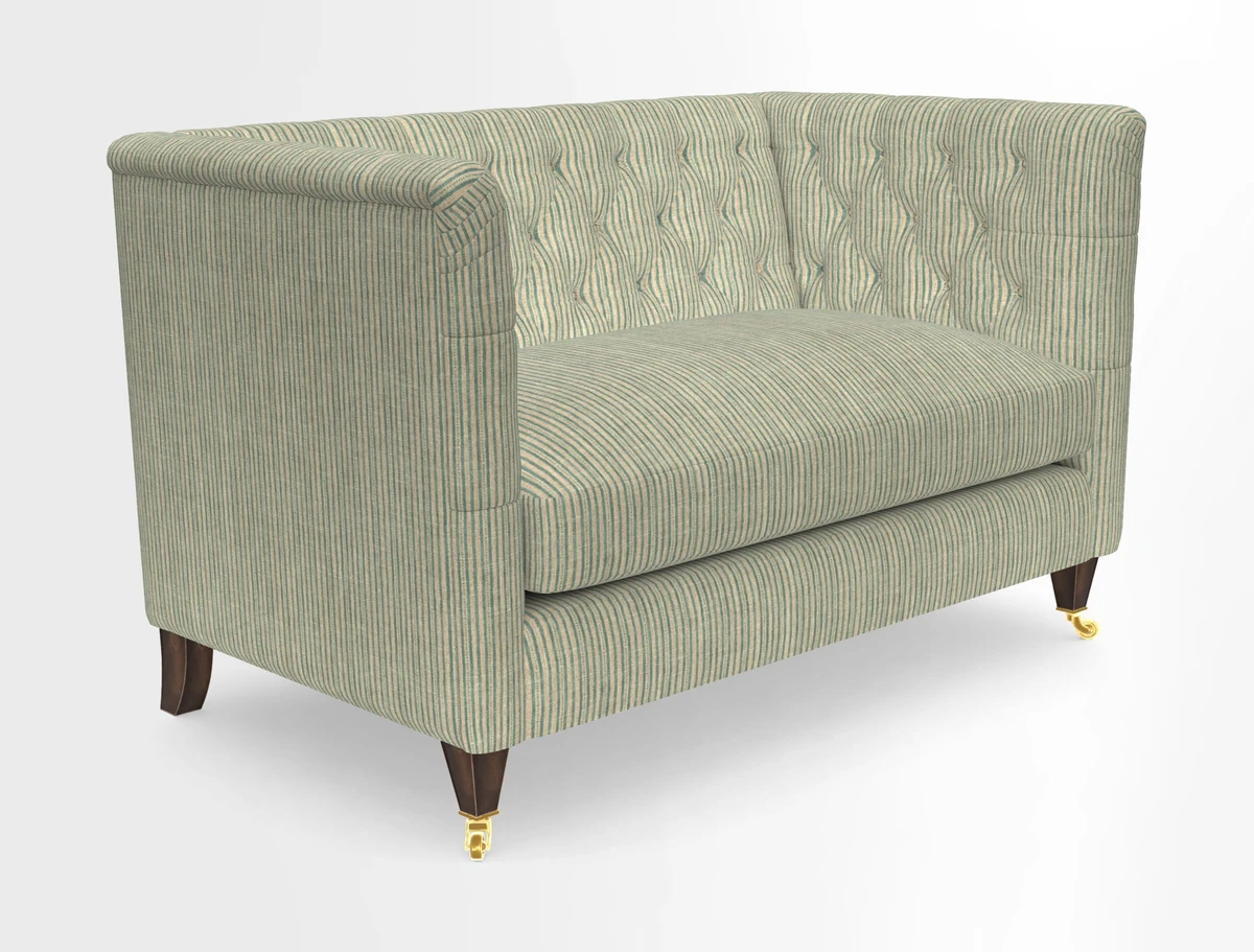 Holt 2 Seater Sofa in Cloth 22 Grand Teton Jade Seat in Cloth 22 Cedar Breaks Jade