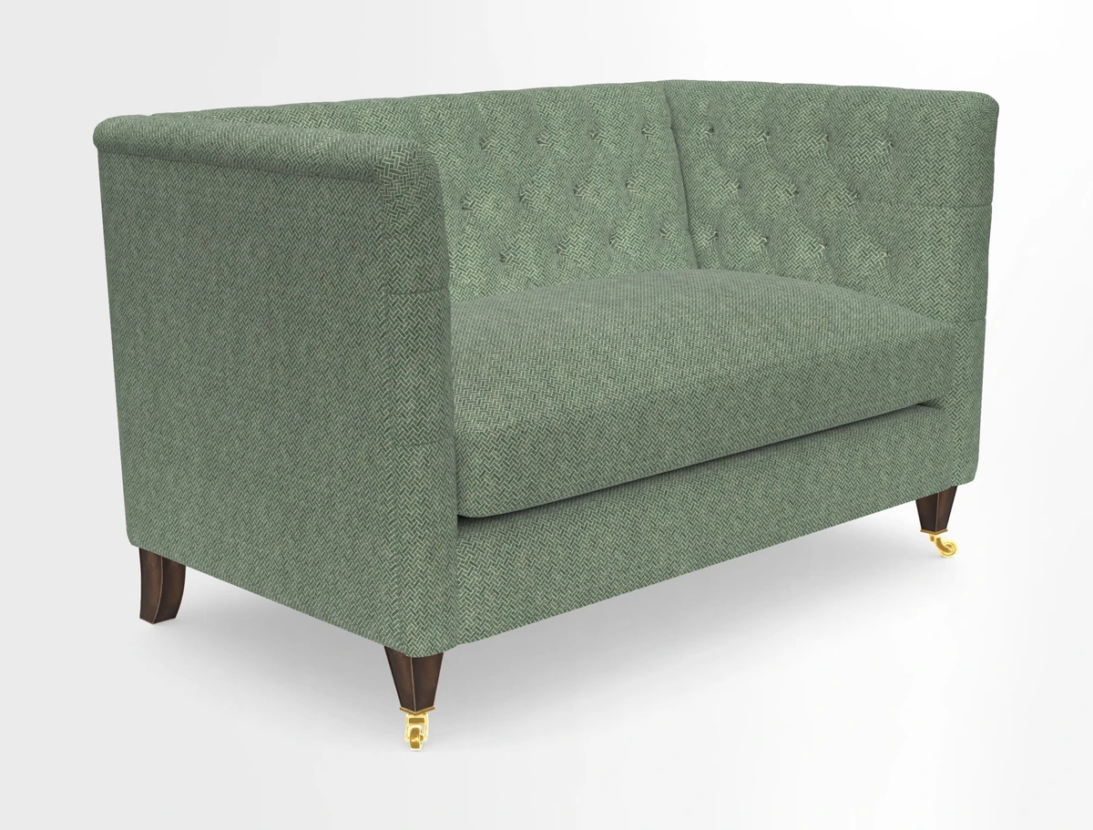 Holt 2 Seater Sofa in Cloth 22 Grand Teton Jade Seat in Cloth 22 Cedar Breaks Jade