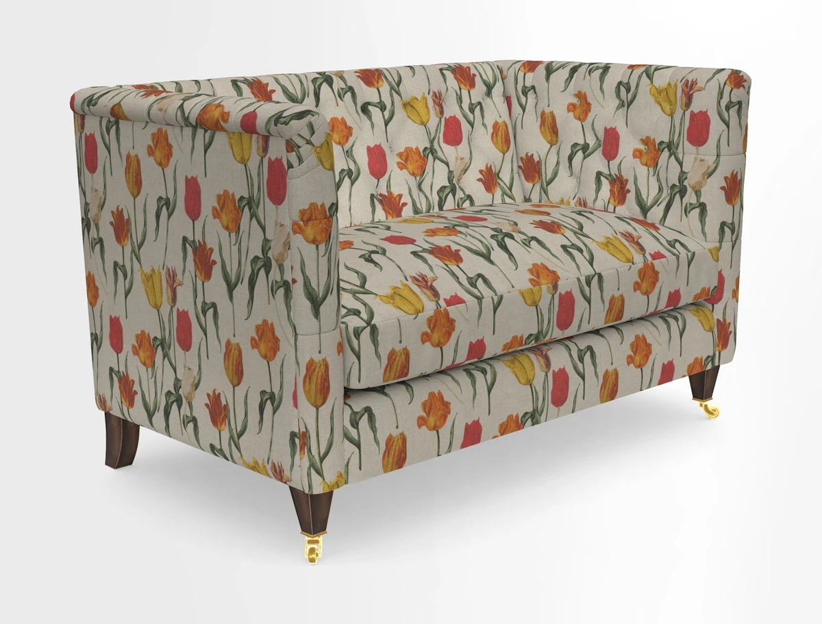 Holt 2 Seater Sofa in Cloth 22 Grand Teton Jade Seat in Cloth 22 Cedar Breaks Jade