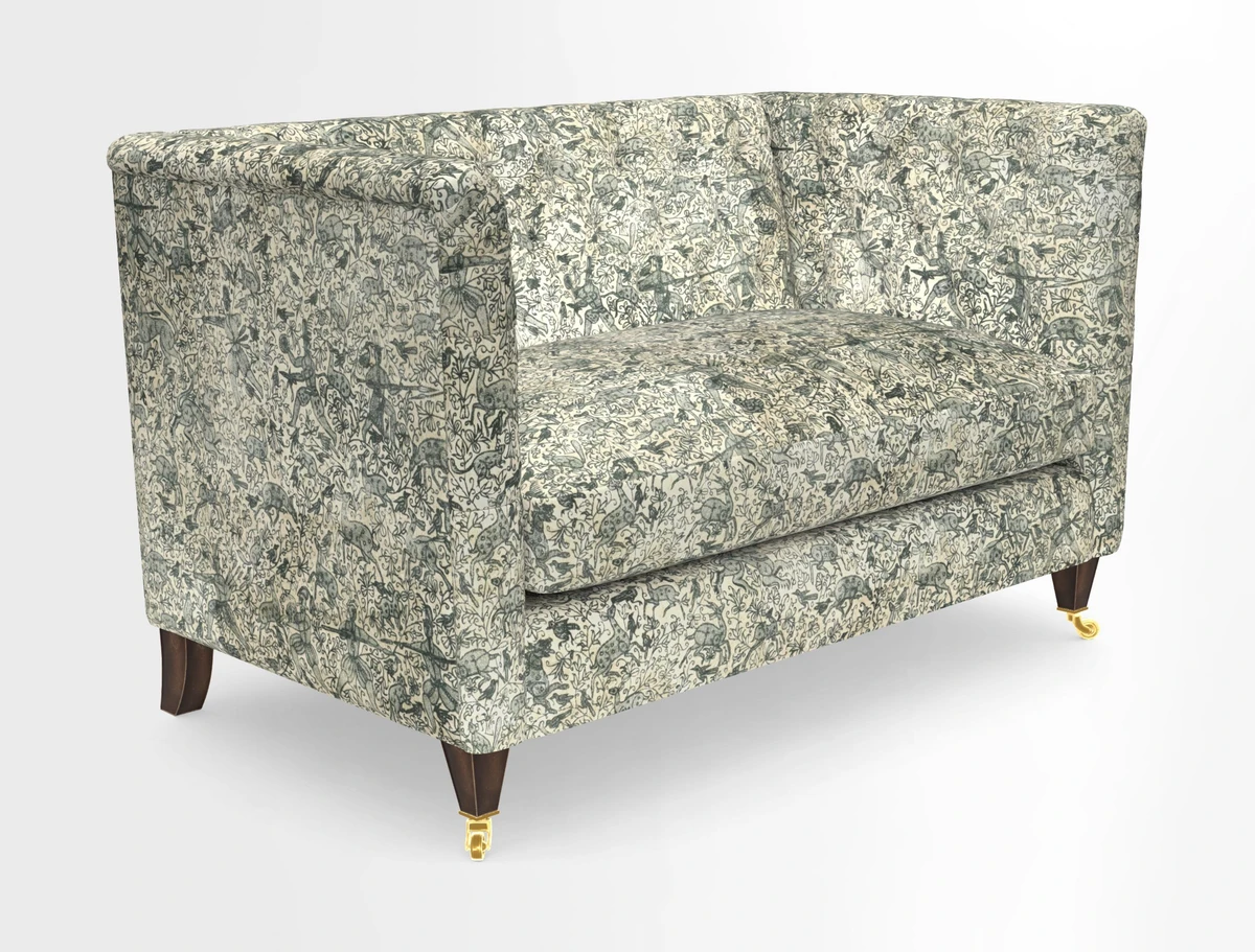 Holt 2 Seater Sofa in Cloth 22 Grand Teton Jade Seat in Cloth 22 Cedar Breaks Jade