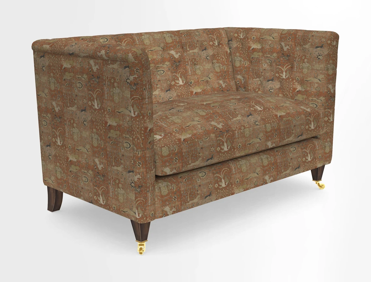 Holt 2 Seater Sofa in Cloth 22 Grand Teton Jade Seat in Cloth 22 Cedar Breaks Jade