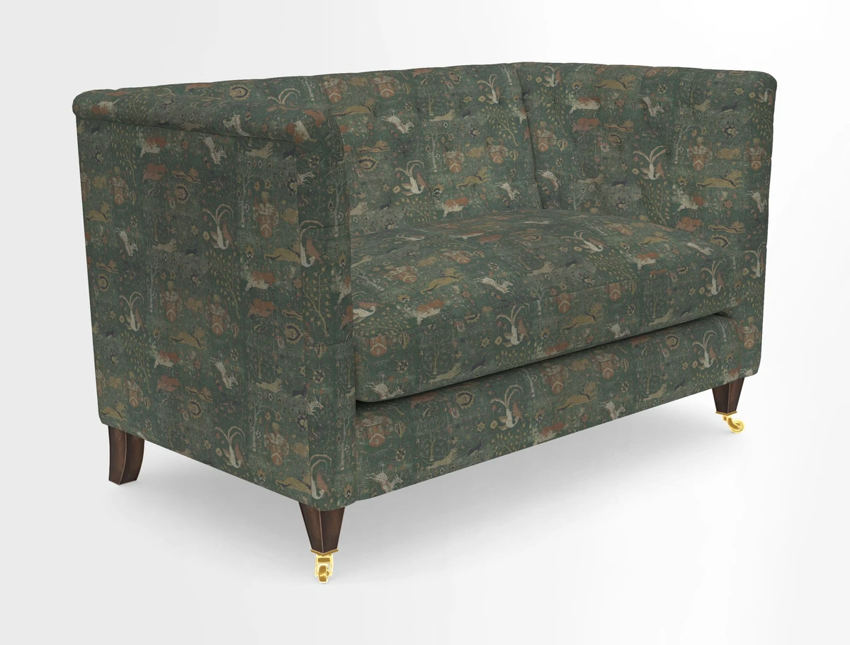 Holt 2 Seater Sofa in Cloth 22 Grand Teton Jade Seat in Cloth 22 Cedar Breaks Jade